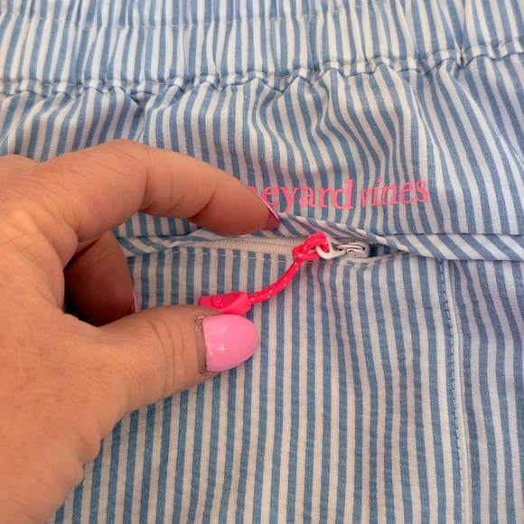 Striped Blue and White Skirt - Picture 8 of 8